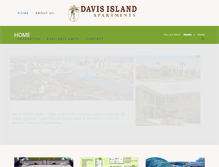 Tablet Screenshot of davisislandapartments.com